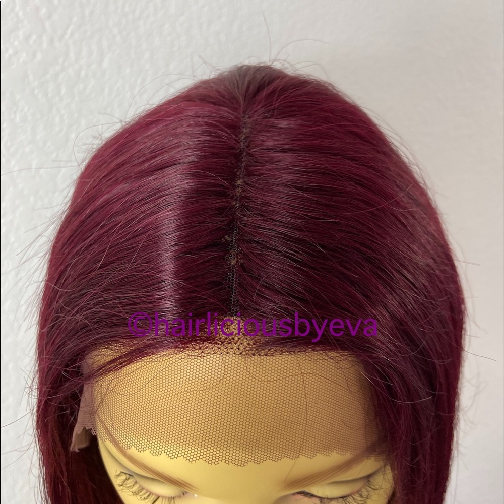 100 percent human hair wig lace front middle part - Picture 4 of 7